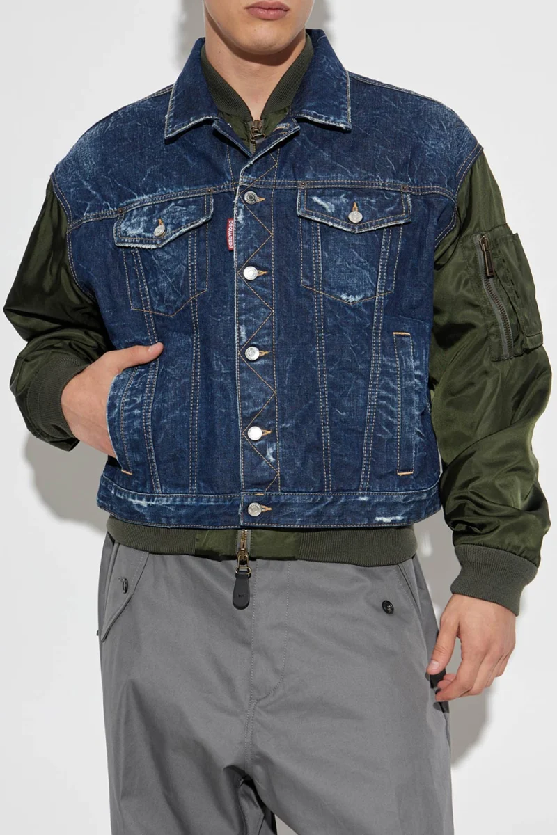 Яке S71AN0611D30011 470 navy blue — снимка 2