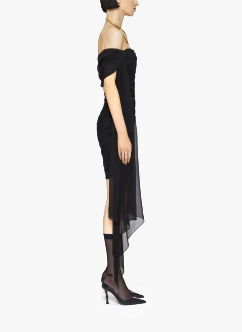Мини рокля с драперия 'Flowing sleeves' Givenchy — снимка 2