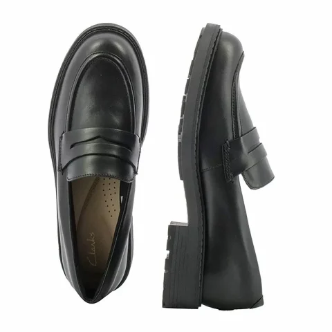 Дамски Лоуфър CLARKS – 26174786 ORINOCO2 PENNY BLACK LEATHER — снимка 4