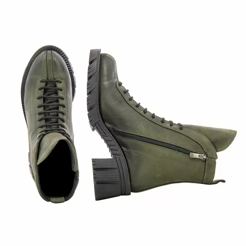 Дамски Кубинки CARLO FABIANI – D22KC-4120-LX KHAKI NABUCK — снимка 5