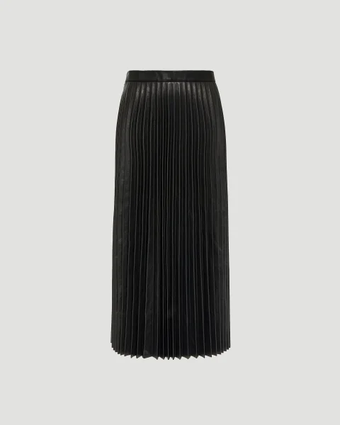 Pleated Skirt in Black — снимка 3