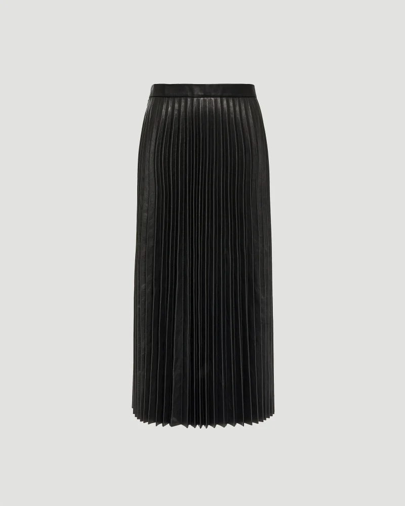 Pleated Skirt in Black — снимка 3