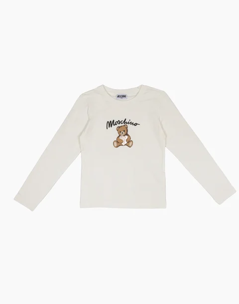 Блуза с принт `Teddy` Moschino Kids