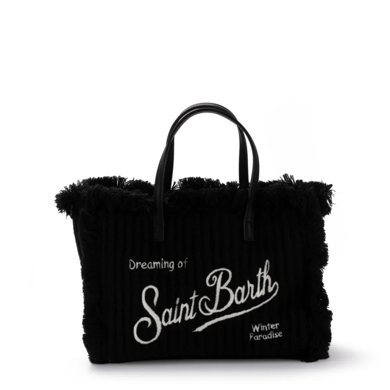 Дамска черна чанта Colette SAINT BARTH