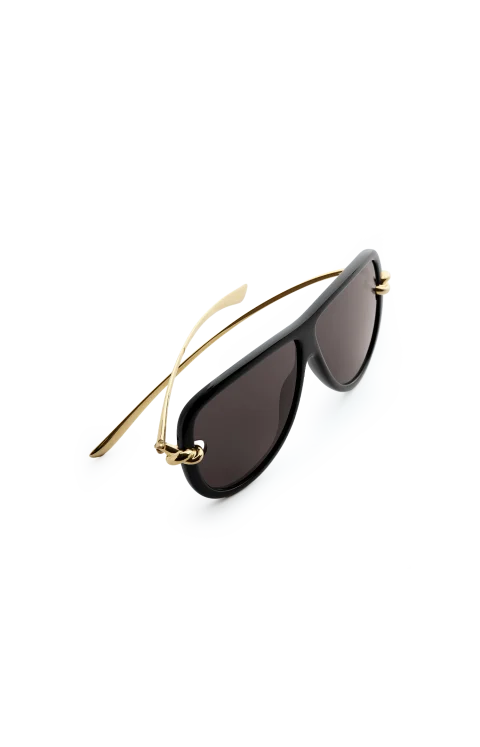 Knot Aviator Sunglasses in Black/Grey — снимка 2