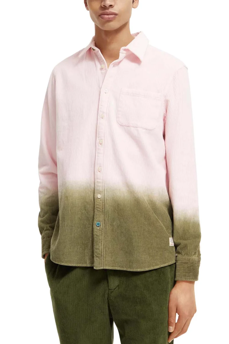 Риза Dip Dye Corduroy 172943 SC4320 pink cloud — снимка 2