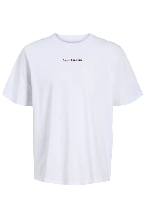T-Shirt Jjcity Photoprint Ss Crew Neck 12288353 11-0601 TCX bright white