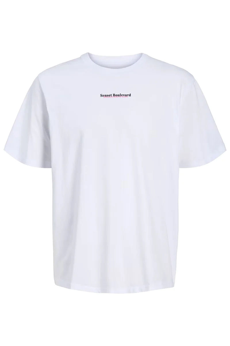 T-Shirt Jjcity Photoprint Ss Crew Neck 12288353 11-0601 TCX bright white