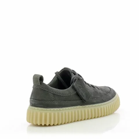 Мъжки Сникърс CLARKS – 26184417 TORHILL LACE DARK GREY NUBUCK — снимка 2