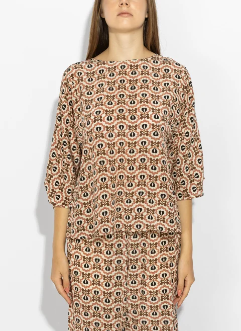 Блуза с принт Weekend Max Mara Wkdadone — снимка 11