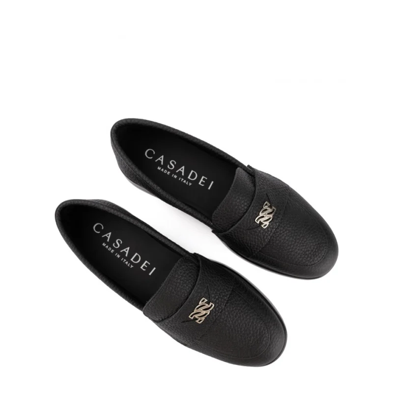 Дамски черни мокасини Passage C-Chain Casadei — снимка 7
