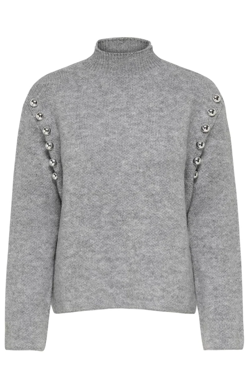 Плетено Onlselma Highneck 15381463 BS000087 medium grey melange