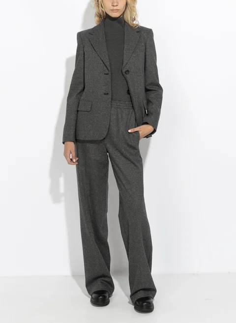 Едноредно сако с вълна Weekend Max Mara Wkdferoce