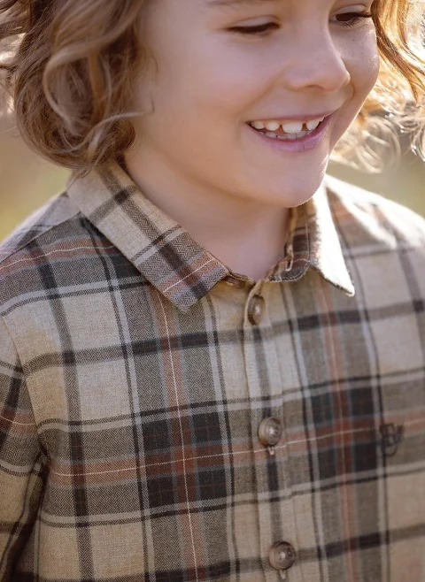 Карирана риза с вълна Tartine et Chocolat — снимка 14