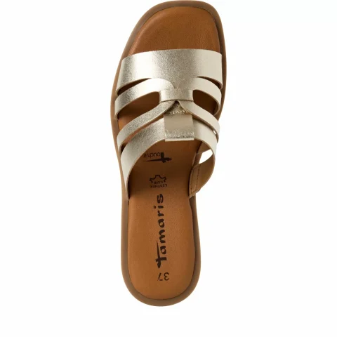 Дамски Равни Чехли TAMARIS – 1-27103-42-933 LIGHT GOLD — снимка 5