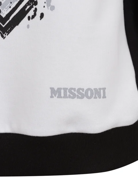 Суитшърт с принт Missoni Kids — снимка 4