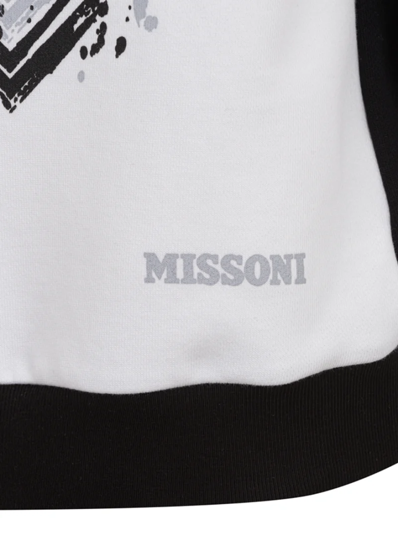Суитшърт с принт Missoni Kids — снимка 4