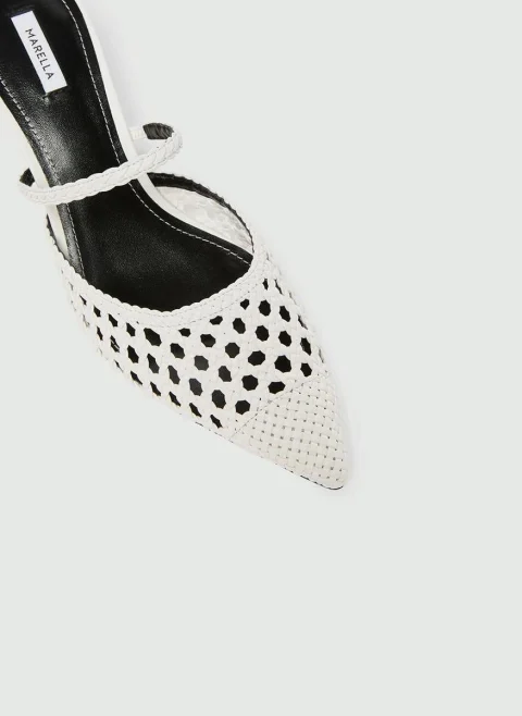 Обувки на ток 'Woven Mules' Marella Elgar — снимка 4
