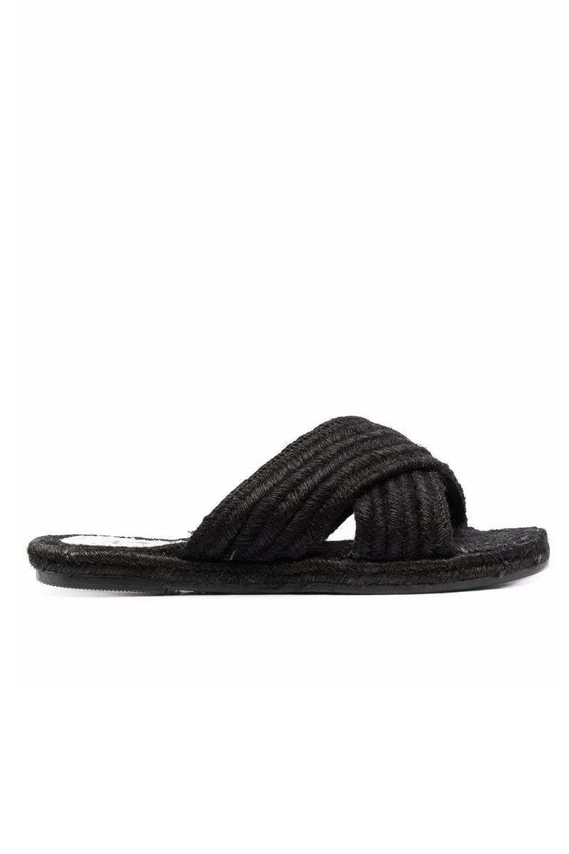 Sandals Black X Bands Yute Rope; Yucatán S 9.6 Y0 black
