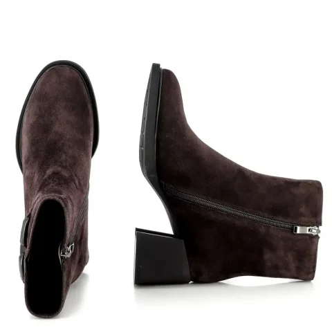 Дамски Боти На Ток CARLO FABIANI – 26366001 BROWN SUEDE — снимка 5
