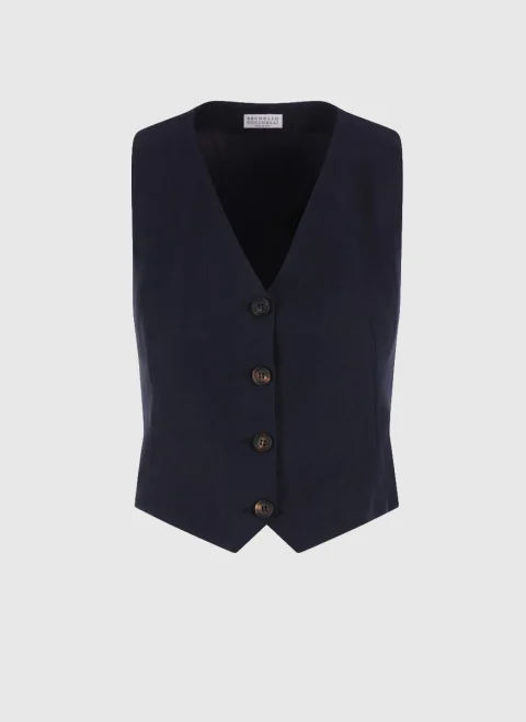 Елек с 'Cut-out' детайл Brunello Cucinelli