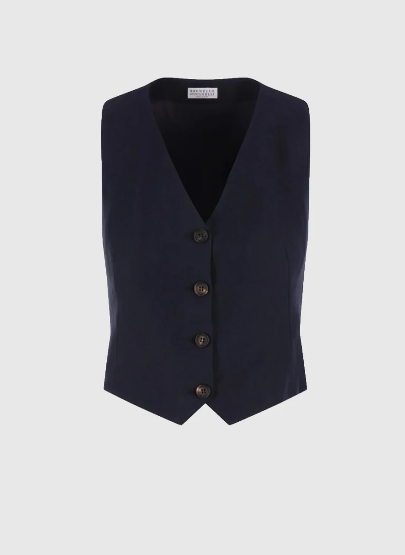 Елек с 'Cut-out' детайл Brunello Cucinelli