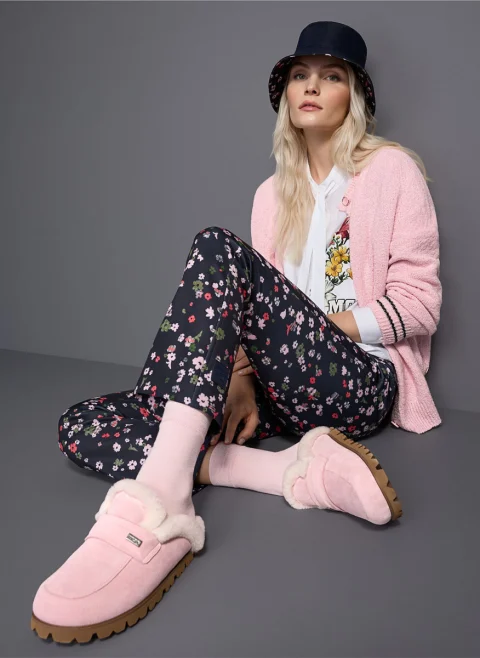 Велурени чехли с 'fluffy' детайли Marc Cain Sports — снимка 5