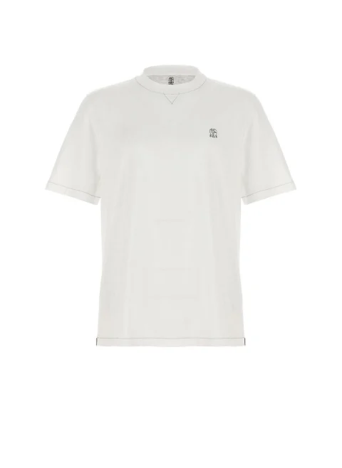 Тишърт с лого Brunello Cucinelli