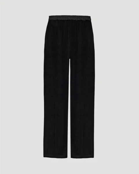 Lace Pyjama Pants in Black