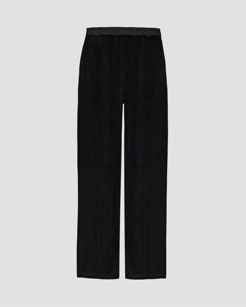 Lace Pyjama Pants in Black
