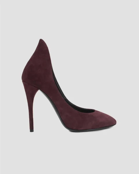 Décolletté Pumps in Suede Goatskin