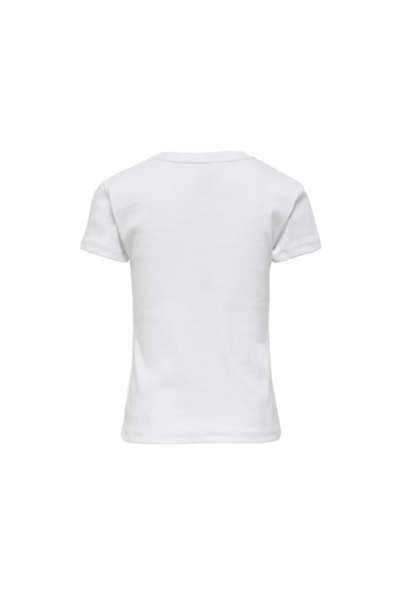 Детски Top Konclean Life Rib S/S Top Cp Jrs 15248358 11-0601 tcx bright white — снимка 2