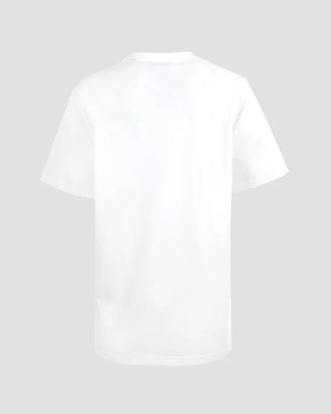 Cotton T-Shirt in White — снимка 3