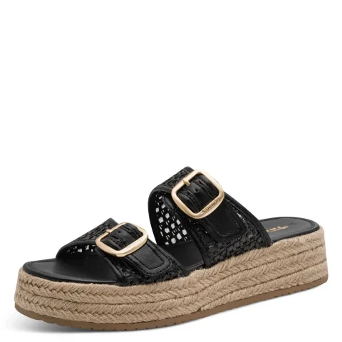 Дамски Равни Чехли TAMARIS – 1-27221-46-001 BLACK — снимка 3
