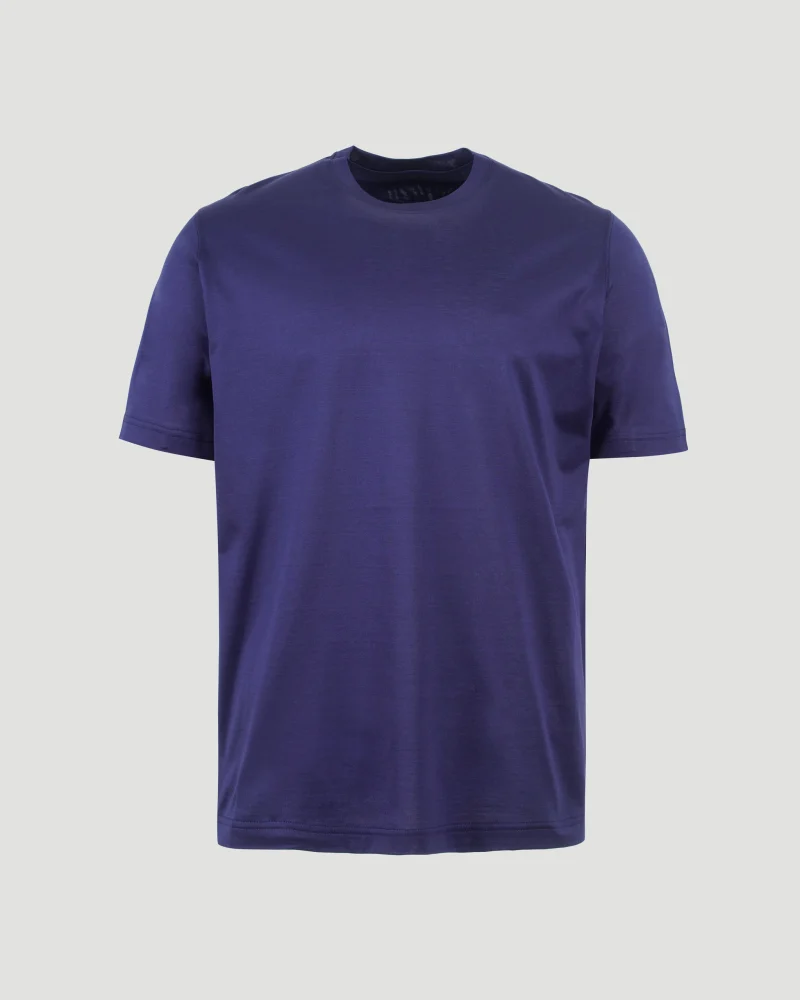Cotton T-Shirt in Dark Blue