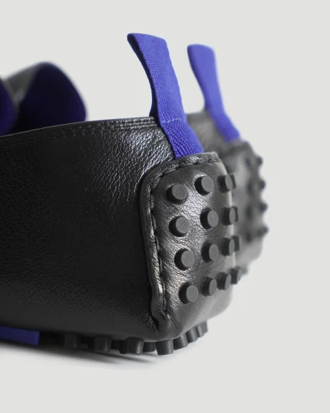Leather Motor Low Loafers — снимка 4