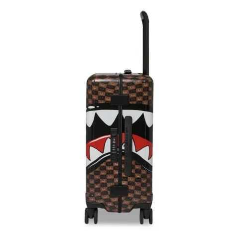 Малък куфар SHARKS IN PARIS WTF BUBBLE BROWN CHECK SPRAYGROUND — снимка 7