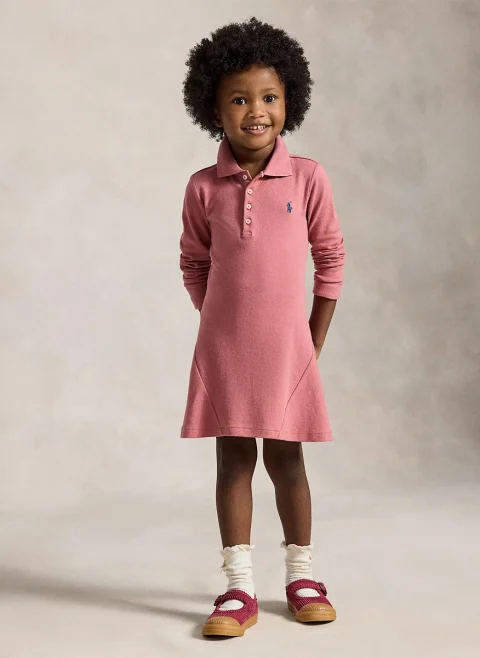 Рокля с бродерия Ralph Lauren Kids 2-7