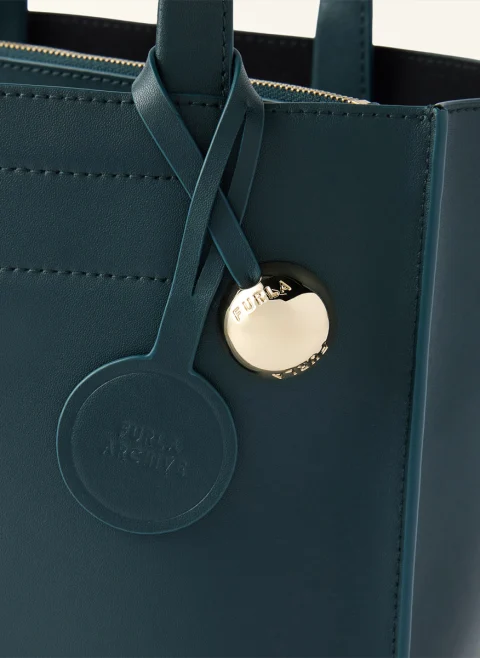 Чанта Tote Furla Divide It Dark Forest S — снимка 3