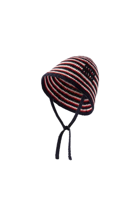 Striped Crochet Bucket Hat