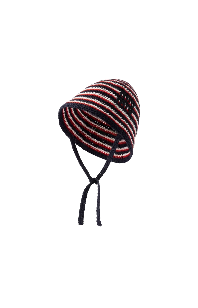 Striped Crochet Bucket Hat