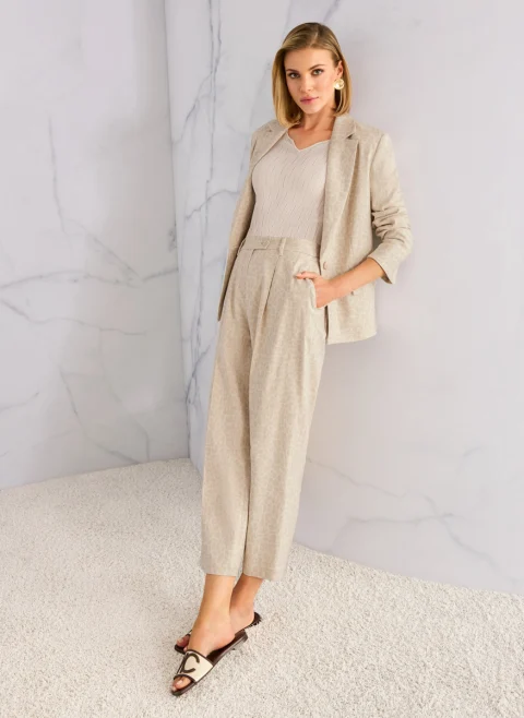 Кожени чехли с рафия Marc Cain Collections — снимка 5