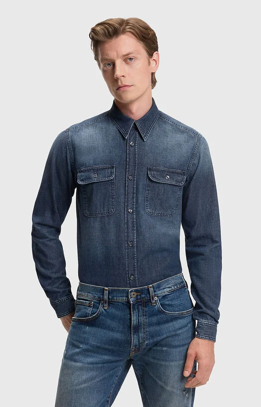 Дънкова риза BECKHAM x BOSS