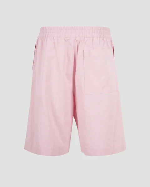 Cotton Twill Shorts in Camelia — снимка 3