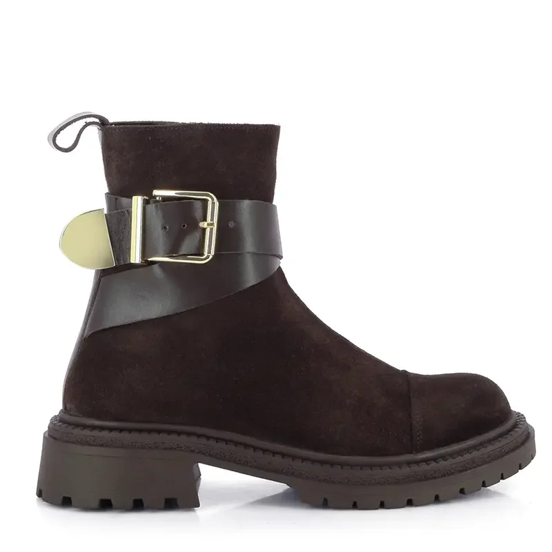 Дамски Равни Боти CARLO FABIANI – 247-8517 247-8517 BROWN SUEDE