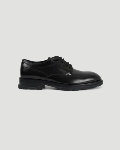 Slim Thread Lace-Up Derby Shoes