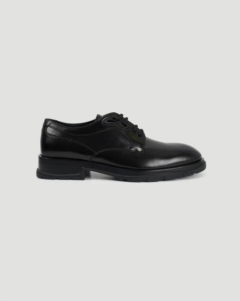 Slim Thread Lace-Up Derby Shoes