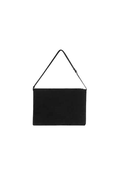Glove Pochette in Black Suede — снимка 4
