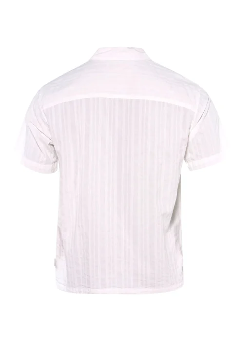Риза Jorriviera Texture Ss 12295295 11-0602 TCXow white — снимка 2