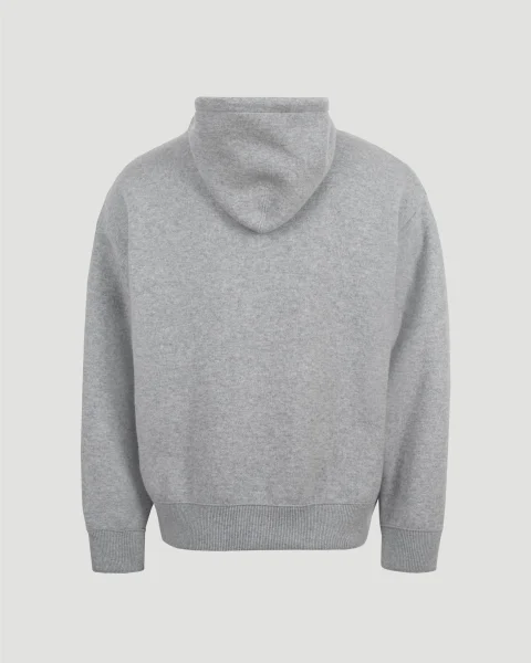 Zip-Up Cashmere Hoodie in Grey — снимка 2